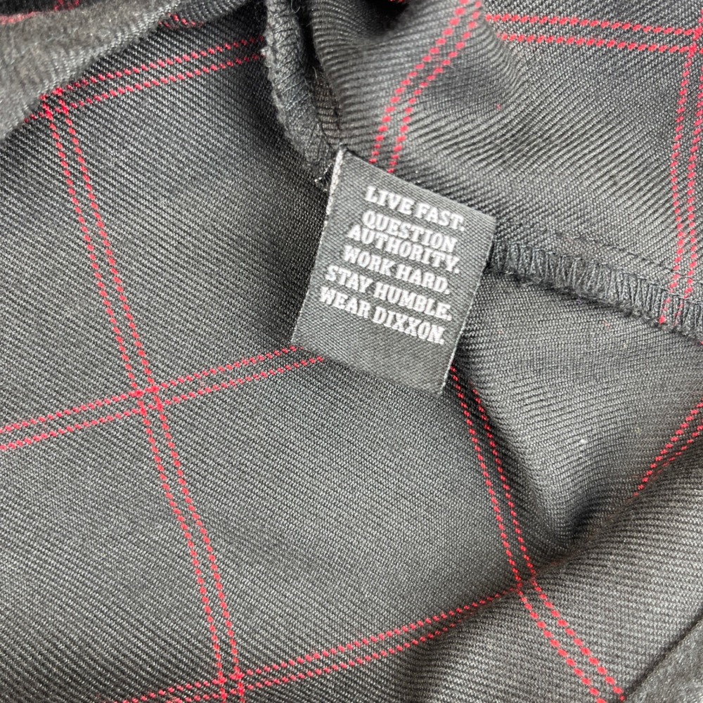 Dixxon Flannel The Redline Women S‎ Plaid Shirt black pearl snap window payne - Picture 7 of 9